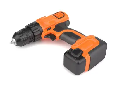 Black decker codless drill 3D model