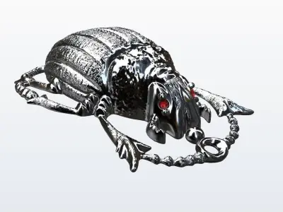 scarabey egyptian scarab 3D print model