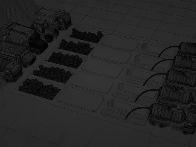 Vehicle Dibbing on the Color pool 3D model
