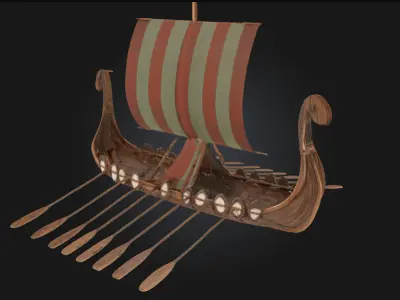 Viking Longship  The Icon of Norse Exploration and Conquest Free 3D model