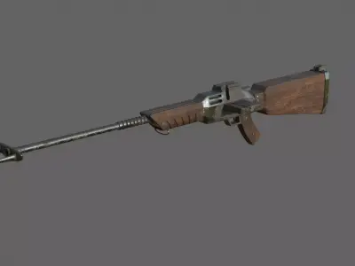 Rifle Unreal 1  Low-poly 3D model