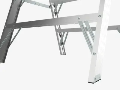 Foldable sawhorse ladder 3D model
