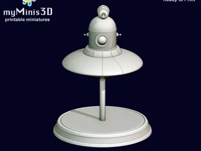 Dron 1 of the Invader Robots Warband 3D print model