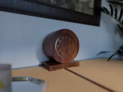 Vintage Clock Low-poly 3D model