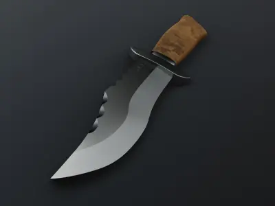 Basic Hunting Knife 3D model