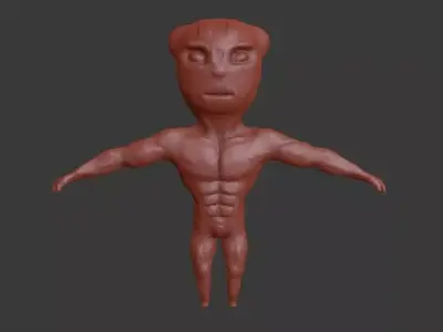 The Grok man Free 3D model