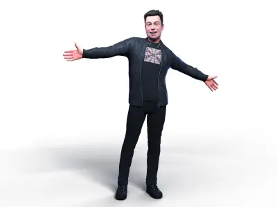Elon Musk 3D model