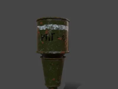 WWII - RPG - 43 Hand grenade Low-poly 3D model