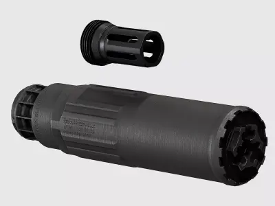 CGS SCI - Six Suppressor - Replica Low-poly 3D model