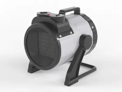 Portable Ceramic Electric Garage Heater 3D model