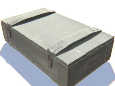 Ammo Box Low-poly 3D model purchase