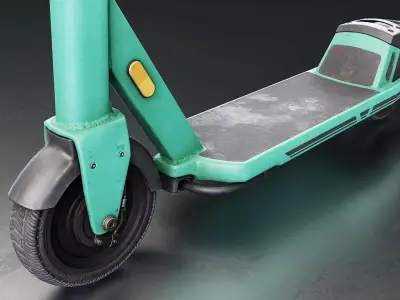 Electric Scooter 3D Model Low-poly 3D model