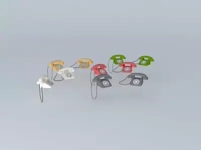Antique Telephones Free 3D model