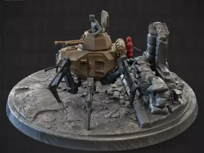 Konfusion 47 Spider Tank 32mm 3D print model