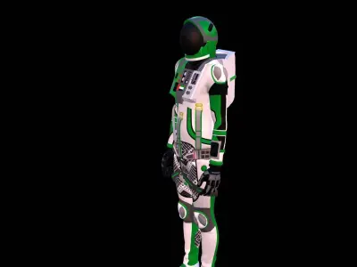 Astronaut Spacesuit United Arab Emirates 3D model