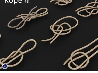 knot model Strong Rope Collection 3D Model Pack