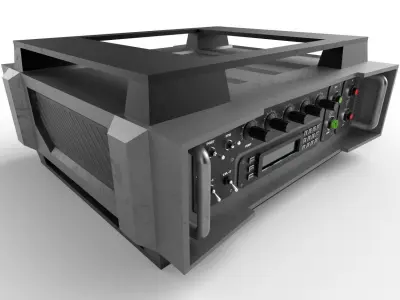 Military Radio Model 05 Low-poly 3D model