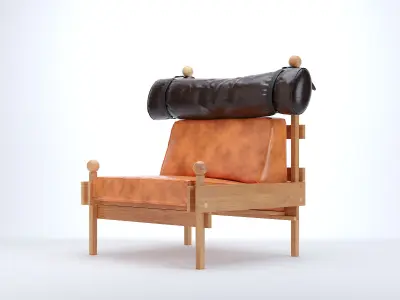 Arm Chair Sergio Rodrigues  Free 3D model