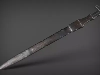 Kusanagi sword Low-poly 3D model