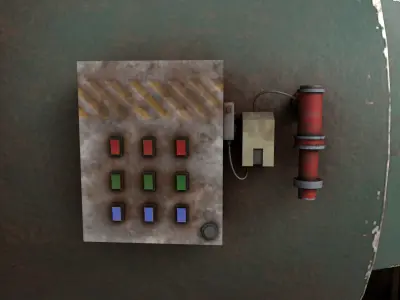 Steam Boiler  Low-poly 3D model