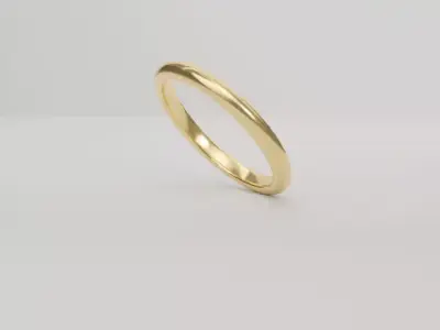Plain Ring Model 3D Low-poly 3D model