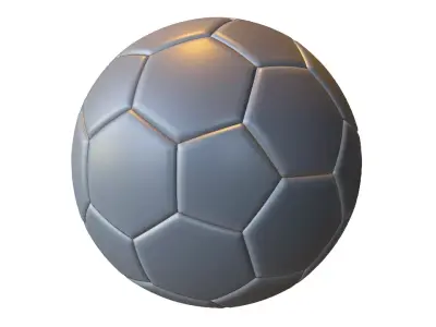 Classic Soccer Ball Low-poly 3D model purchase