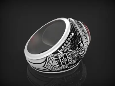 US army ring 1986 3D print model