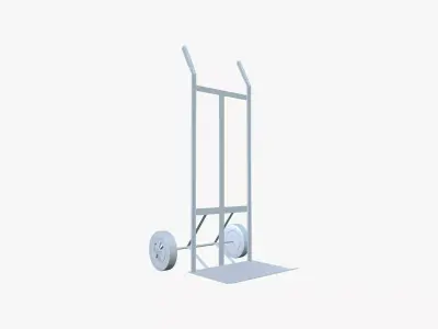 Two wheeler hand truck Low-poly 3D model