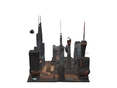 SciFi Art 3D model