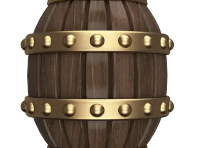 Crate Barrel and Chest Treasure Collection Low-poly 3D model