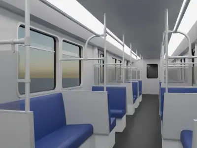 BVG F92 U-Bahn Low-poly 3D model