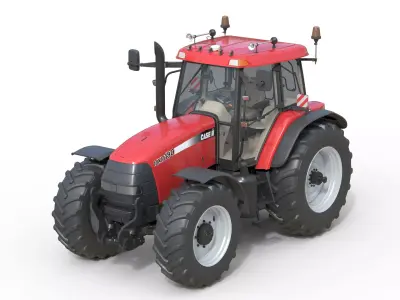 Case IH MXM190 Tractor Low-poly 3D model