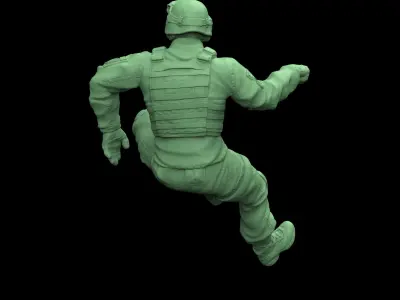 UKRAINIAN Tank gunner 3D print model