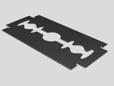 Razor Blade - Geometry Only No Textures No Materials 3D model