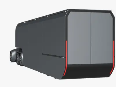 Self-Driving Truck Concept 2 3D model