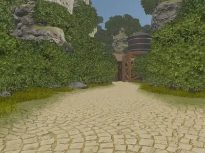 Mountain Village Pathway 3D model