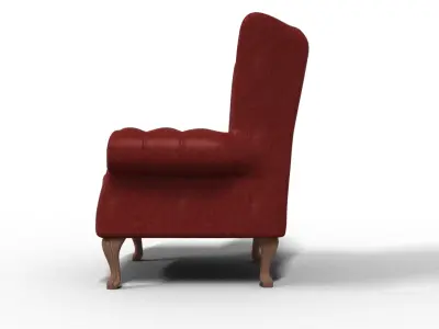 Chair For Christmas Low-poly 3D model