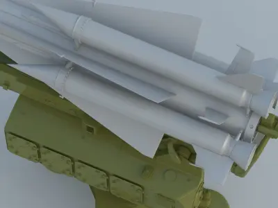 S-200 Missile Angara Vega Dubna SA-5 Gammon 3D model