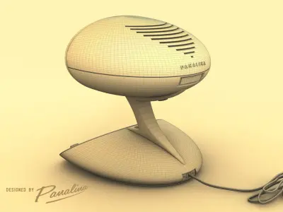 Vintage Computer Alien design 1955 - c4d fbx 3ds 3D model