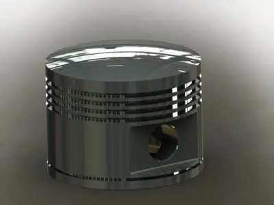 Radial Engine sub assembly Free 3D model