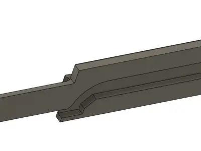 Lionel Yard Light Mount Base Clips to Fastrack 3D print model