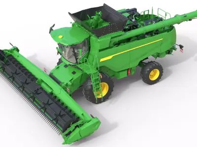 JohnDeere T6 Low-poly 3D model