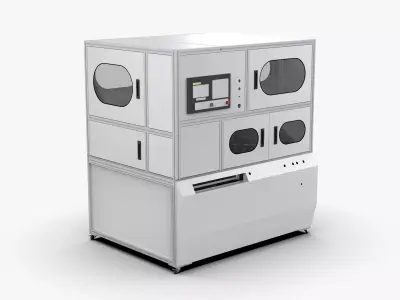 Automatic Cylindrical Battery Cutting and Welding Machine 3D model