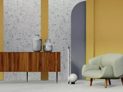 Simple Abstract Interior Scene Free 3D model