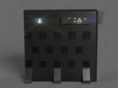 Data Server Unit -  Low-poly 3D model