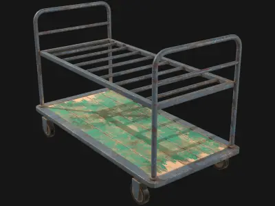 Cart 1 Low-poly 3D model