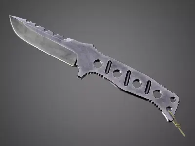 Benchmade 375 BK Tactical Knife AAA PBR Game Ready Melee Asset Low-poly 3D model