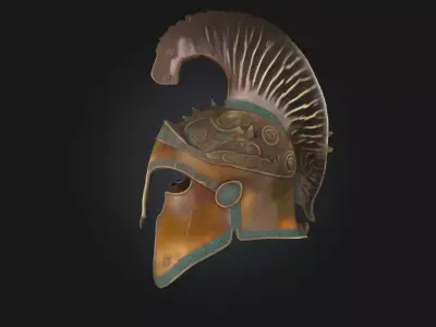 Equestrian Helm  Noble Riders Headgear 3D model