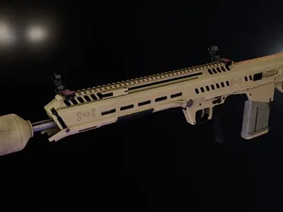 Beretta RM277 GD NGSW Low-poly 3D model