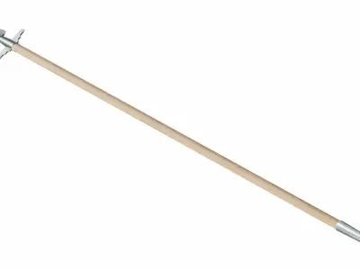 Short spear Low-poly 3D model
